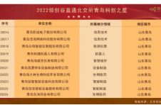 2022领创谷直通北交所青岛科创之星